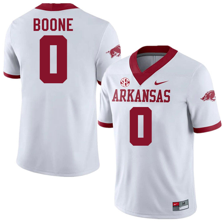 #0 Justus Boone Arkansas Jersey,Arkansas Razorbacks College Football Jerseys Stitched-White  #0 Justus Boone Arkansas Jersey,Arkansas Razorbacks College Football Jerseys Stitched-White